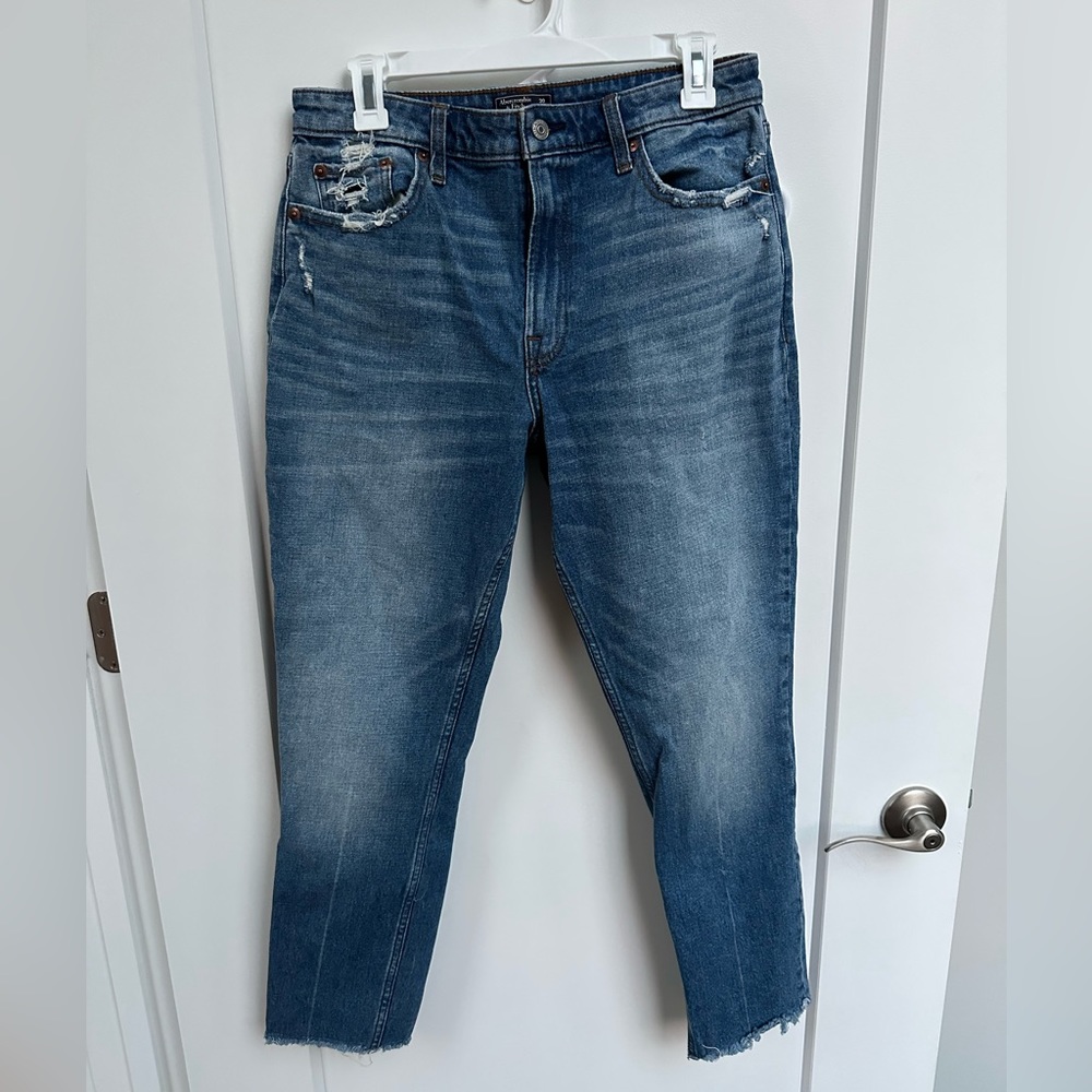 Abercrombie Simone high-rise slim denim, size 30